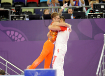 Azərbaycan gimnastı Oleq Stepko Avropa Oyunlarında gümüş medal qazandı. Bakı, Azərbaycan, 18 iyun 2015